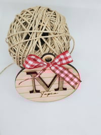 Image 3 of Shiplap Letter Ornament/ Ornamento De Letra En Shiplap