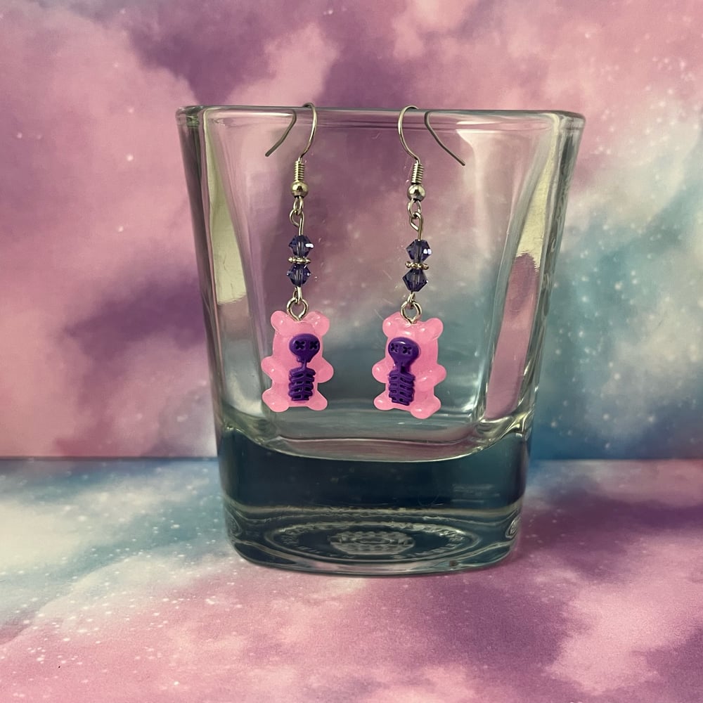 Image of Skeleton Gummy Bear Earrings