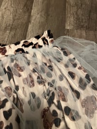 Image 2 of Leopard sheer skirt