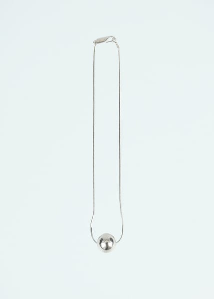 Image of LOWOOL - Big Ball Silver Necklace