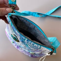Image 4 of Caribbean Blue Dye And Painted Canvas Carry Case