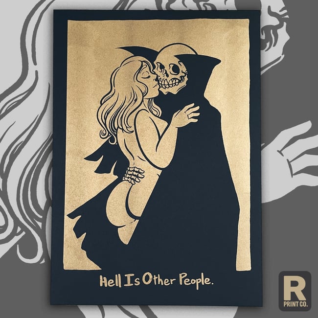 HELL IS OTHER PEOPLE - Matt Bailey *RISO PRINT*