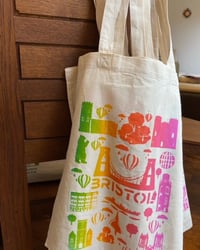 Image 2 of Hand Printed Bristol Themed Tote Bag