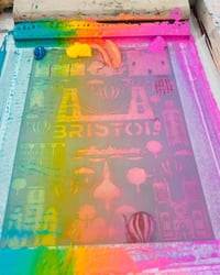 Image 5 of Hand Printed Bristol Themed Tote Bag