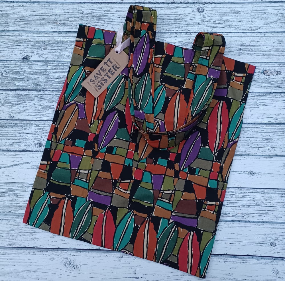 Image of Remnant Tote Bag- Vintage Abstract