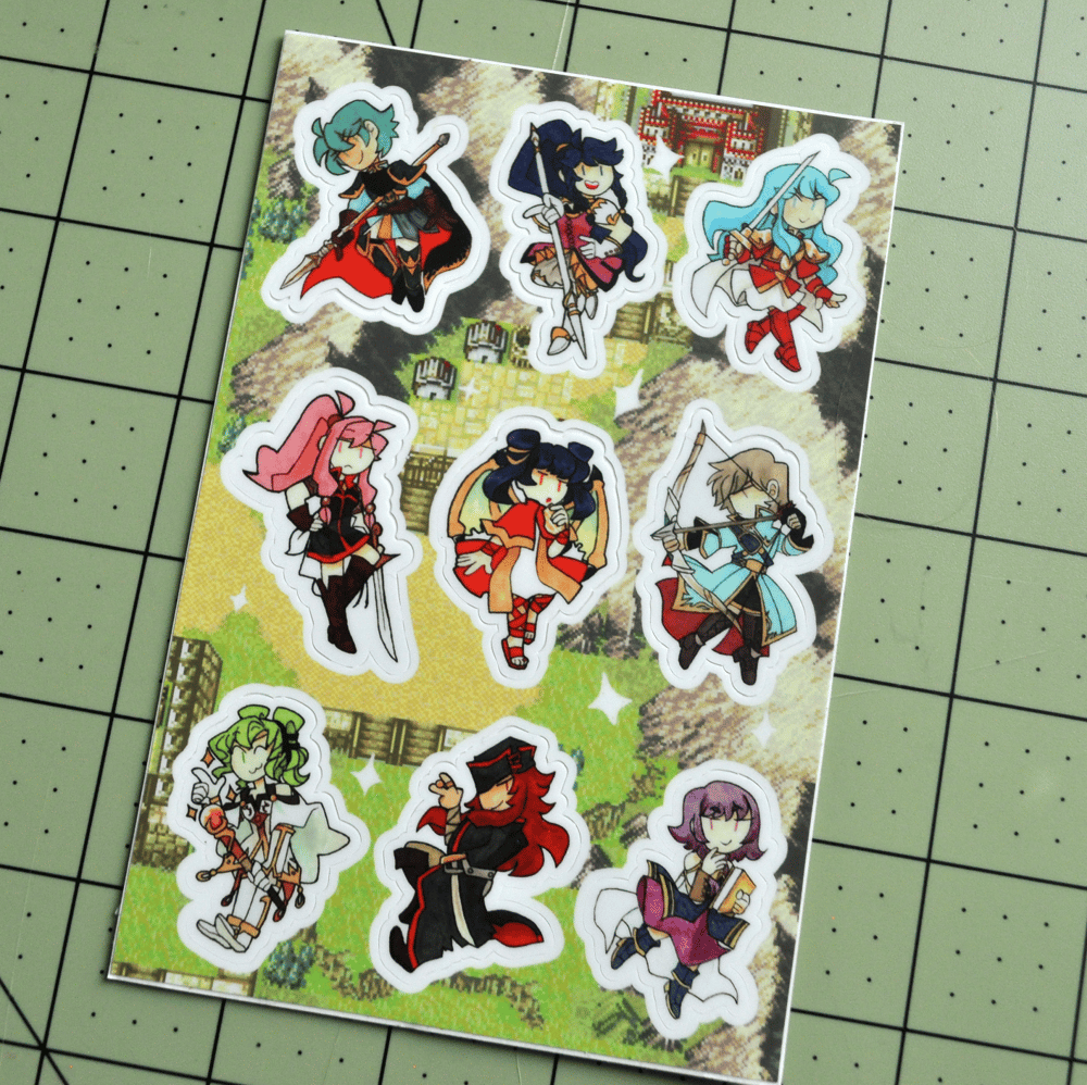 Image of Sacred Stones Sticker Sheet LAST CHANCE