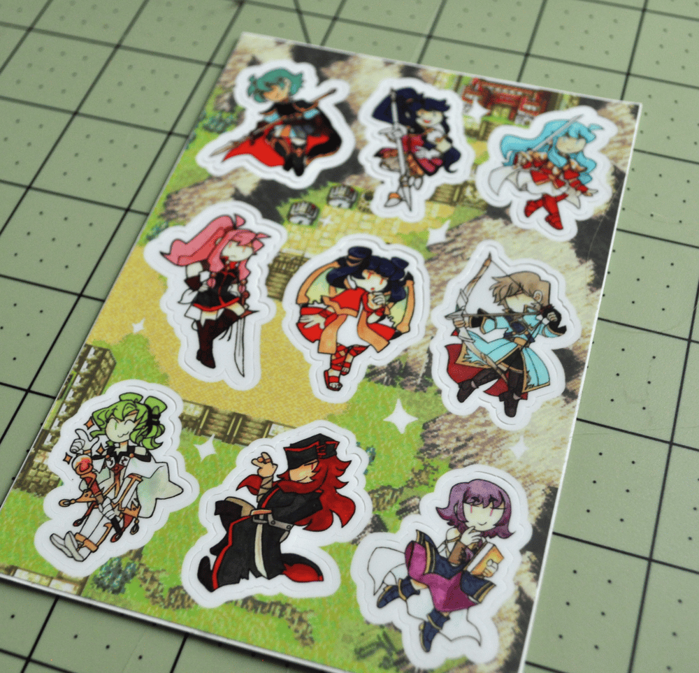 Image of Sacred Stones Sticker Sheet LAST CHANCE