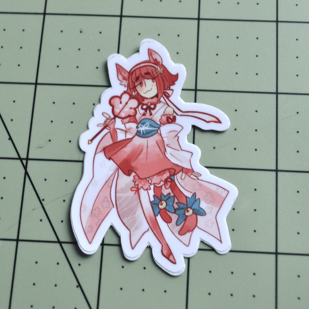 Image of Halloween Sakura 3" Sticker