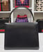 Image of Vtg. Gucci Black Leather Kelly Style Handbag 
