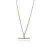 Silver T-bar necklace