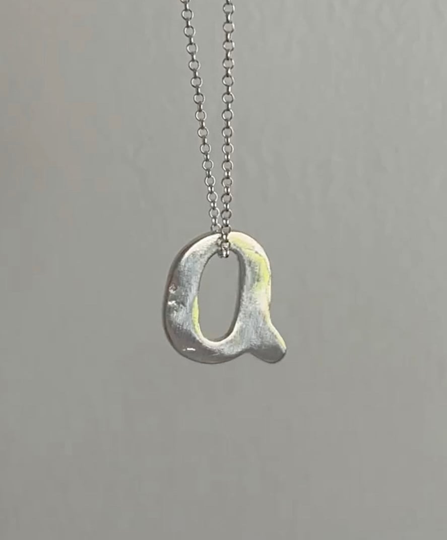 Image of letter necklace 