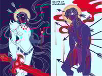 Image 3 of  Horror Saints Prints - Vengeance, Wrath & Mercy 