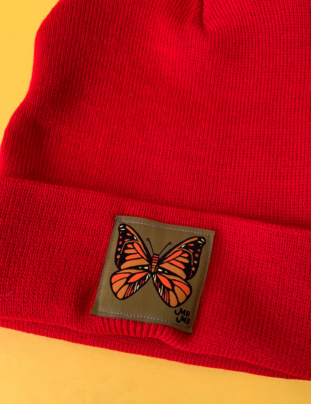 Butterfly Beanie in Red