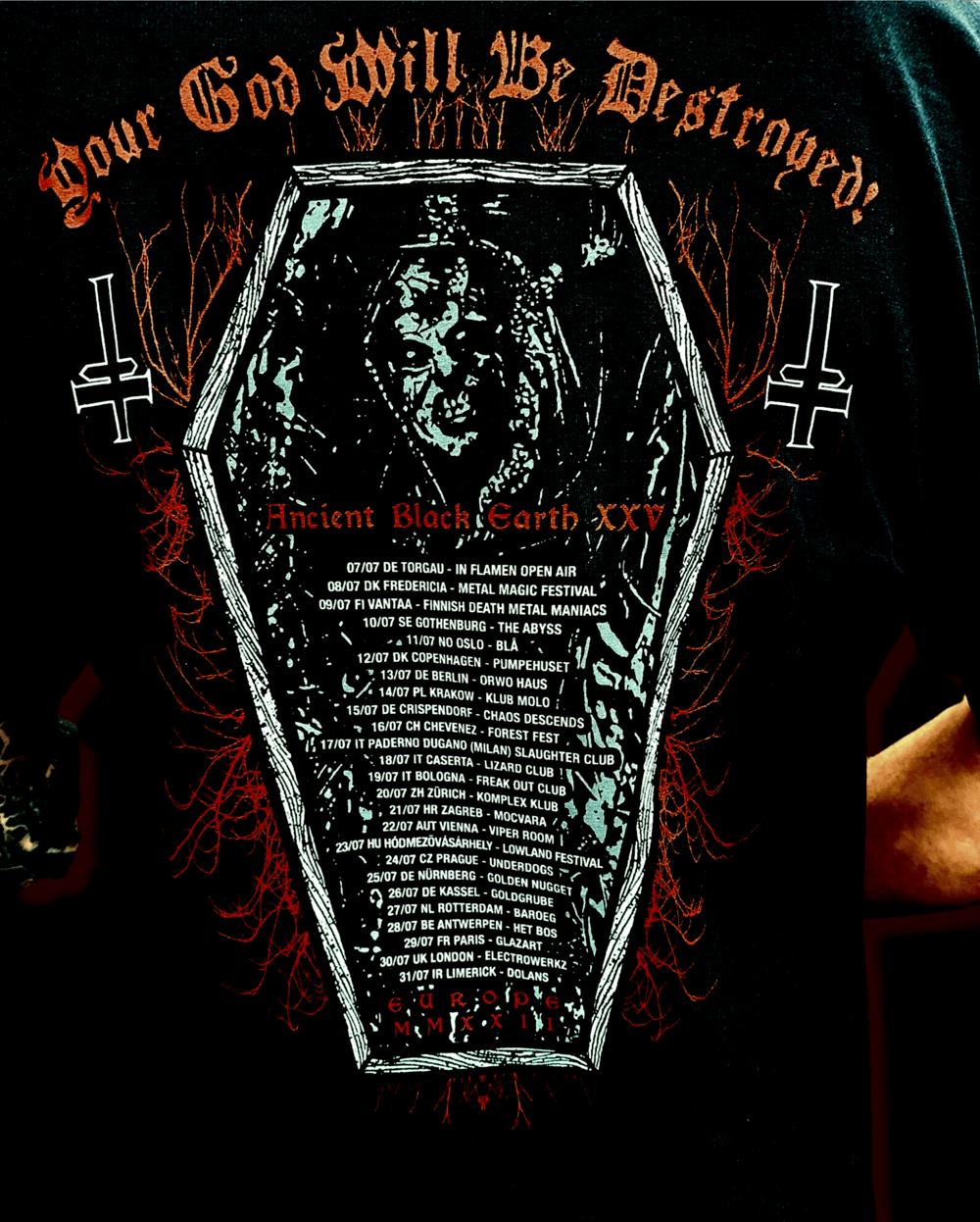 SADISTIC INTENT - ANCIENT BLACK EARTH EUROPEAN TOUR SHIRT 2022