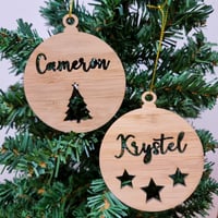 Image 2 of Cutout Name Baubles