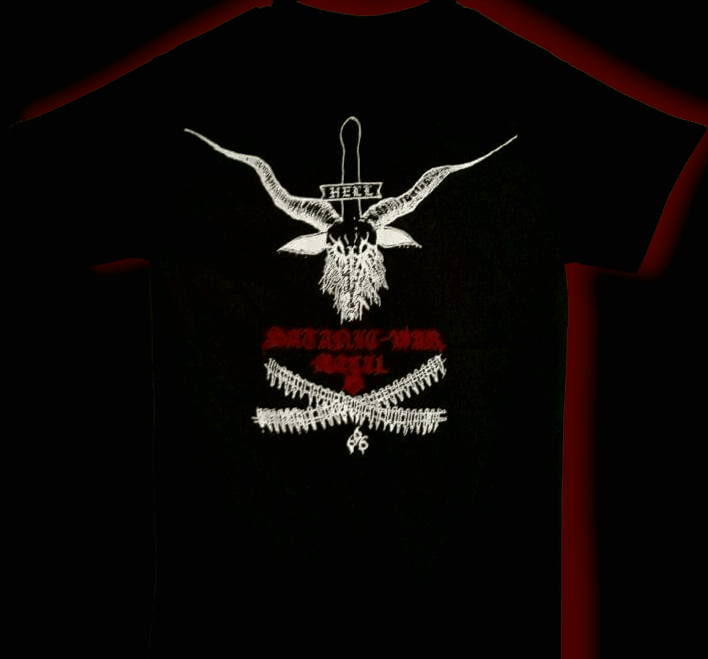BESTIAL WARLUST - HELLS FUCK'N MILITIA T/SHIRT (1 ONLY) SMALL SIZE