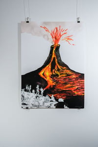 Volcanic Crater Poster 50x70