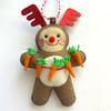 Gingerbread Rudie Decoration made to order