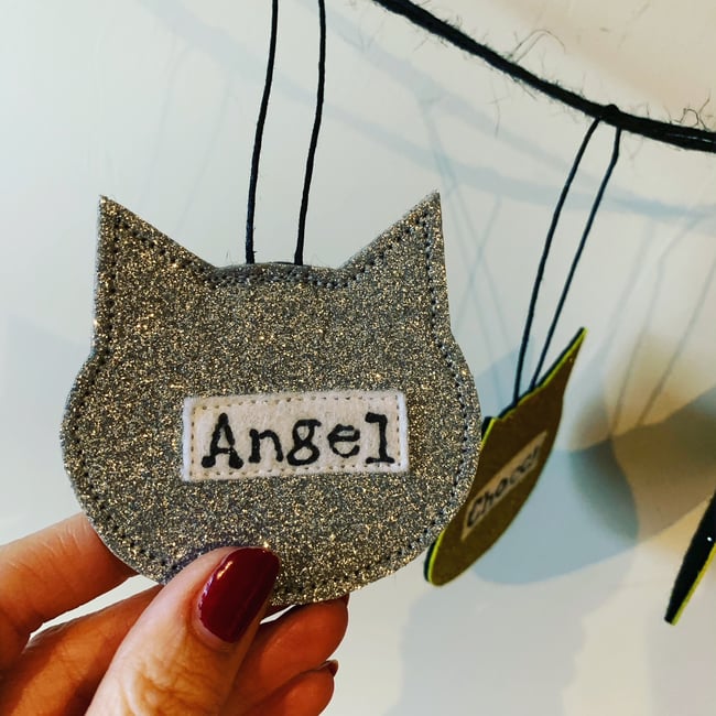 Cat and Dog Glitter Decorations