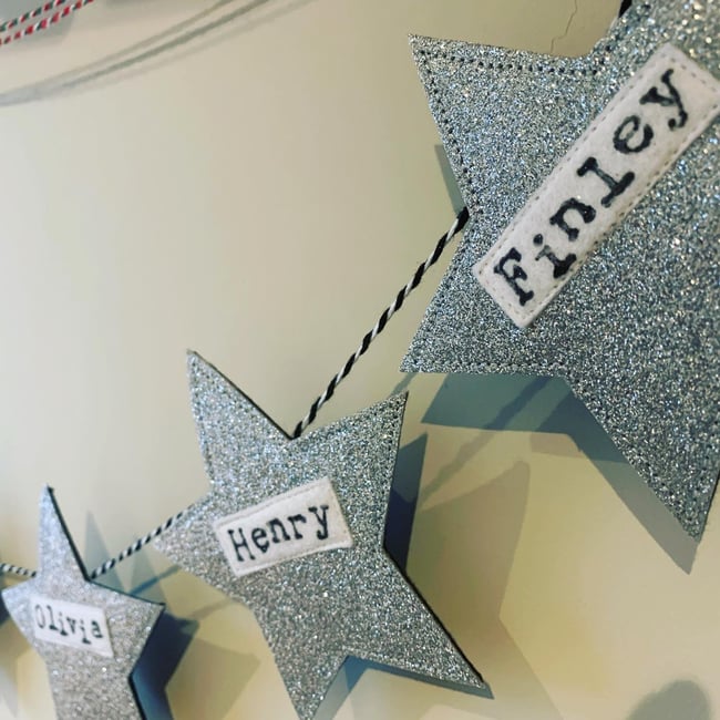 Family Name Star Garland