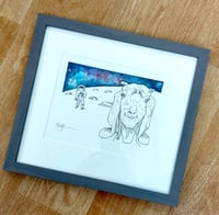 Image 1 of Moongoat Halley - Framed original painting