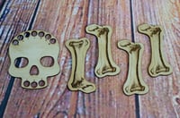 Image 2 of Deadly Notions Skull and Bones Floss Set