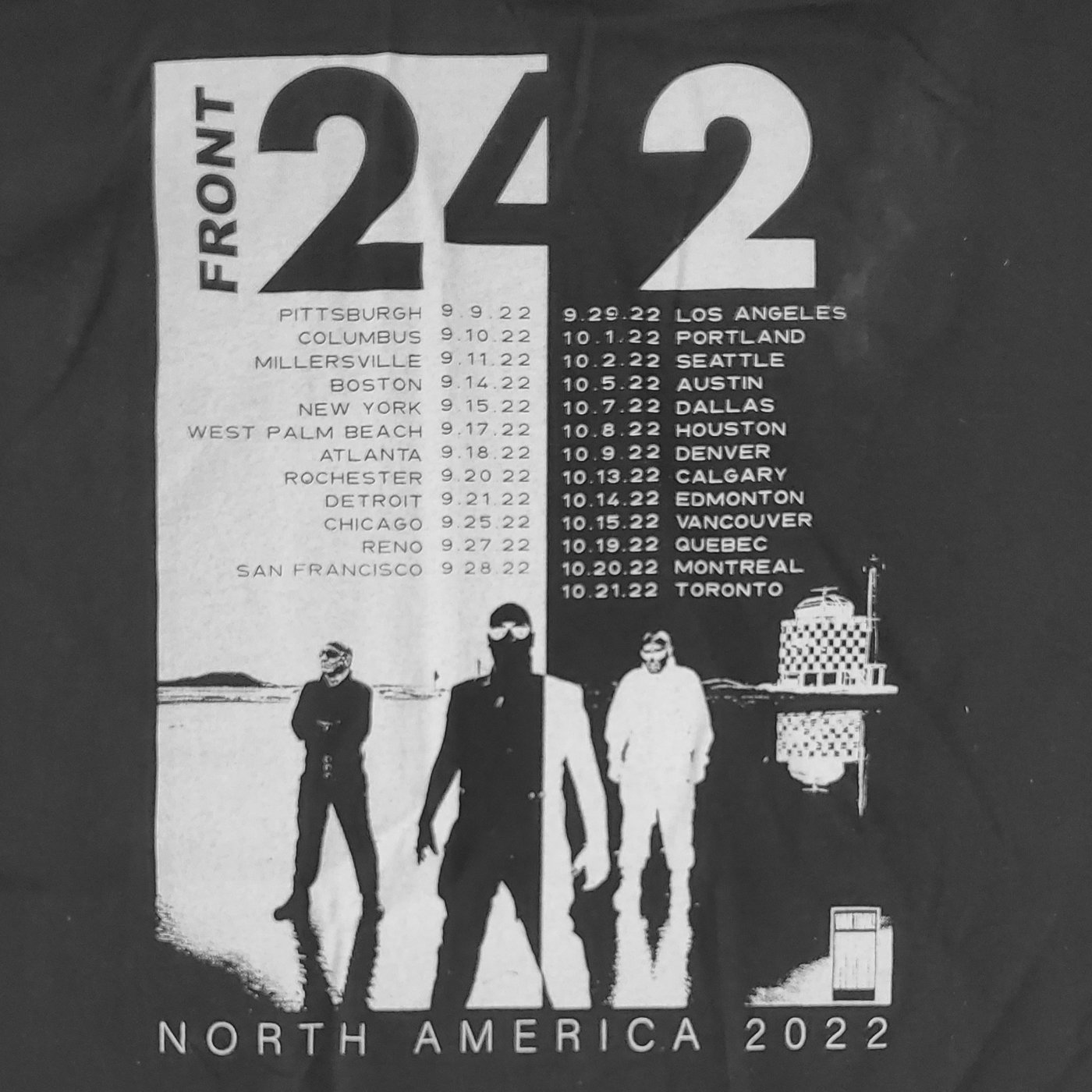 FRONT 242 - T-Shirt / US Tour - B2SQ1 | Wax Trax! Records
