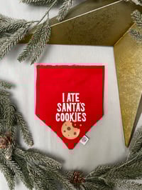 Image 3 of Official Cookie Taster / I Ate Santa’s Cookies REVERSIBLE bandana 