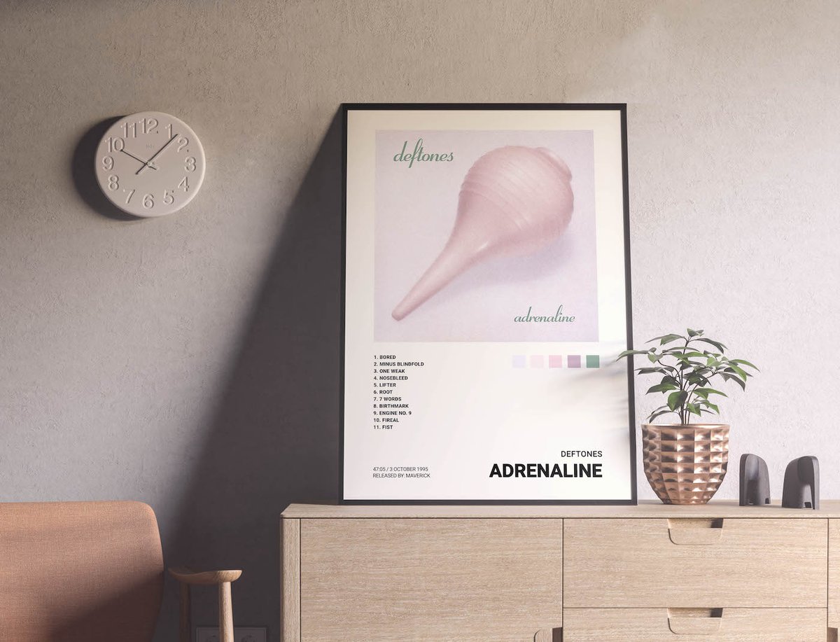 Deftones - Adrenaline Album Cover Poster