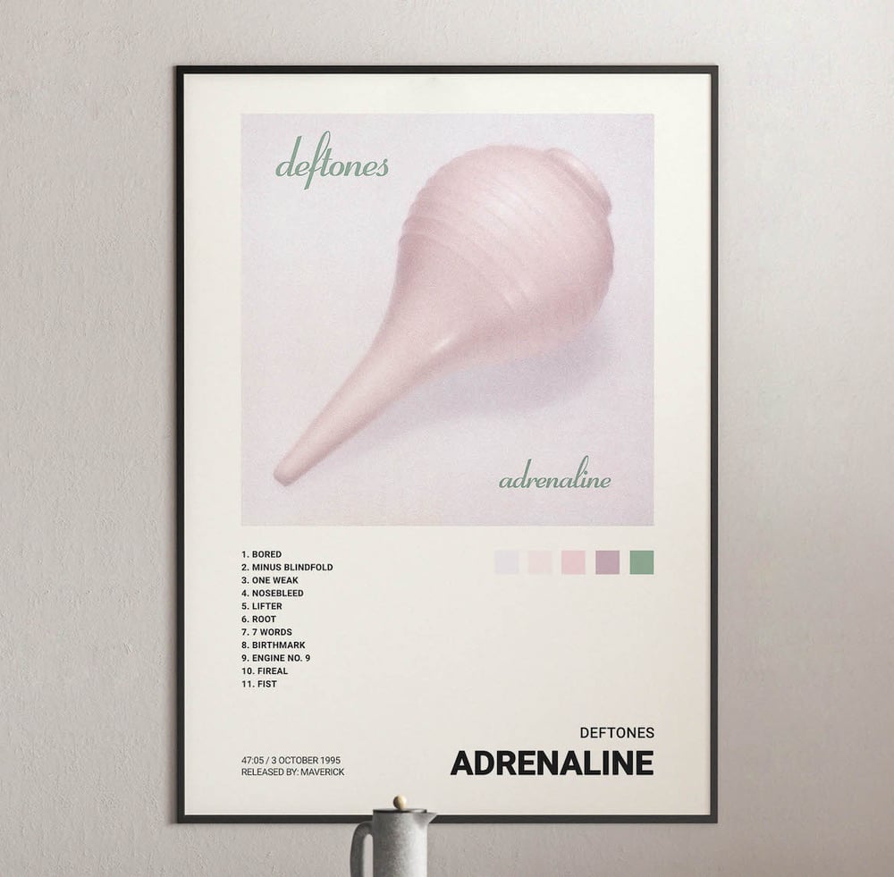 Deftones - Adrenaline Album Cover Poster