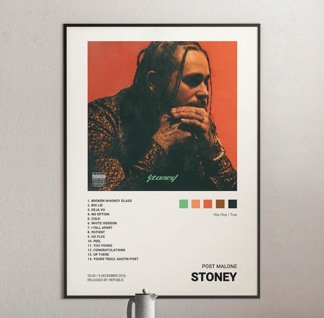 Post Malone - Stoney Album Cover Poster | Architeg Prints