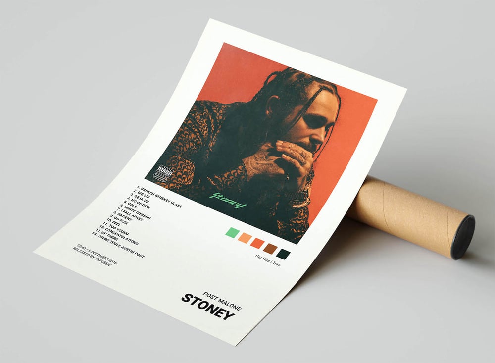 Post Malone - Stoney Album Cover Poster