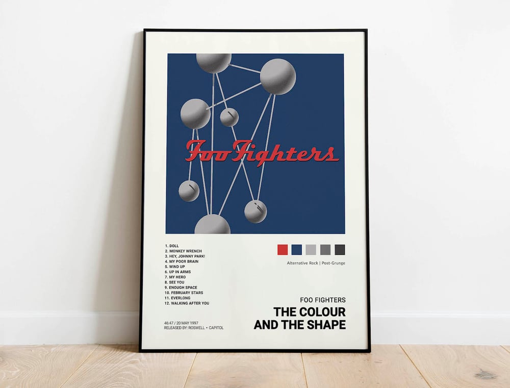 Foo Fighters - The Colour and the Shape Album Cover Poster
