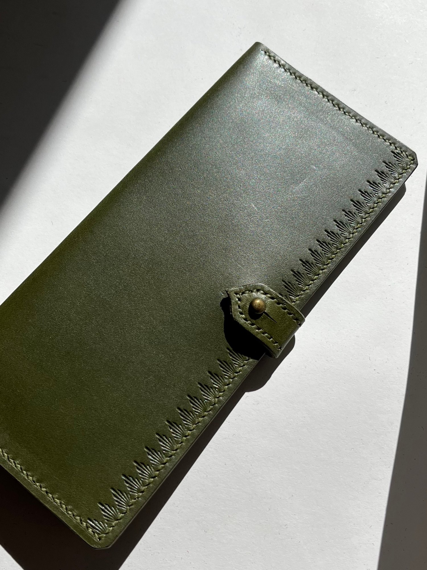 Image of Olive Buttero Long Wallet