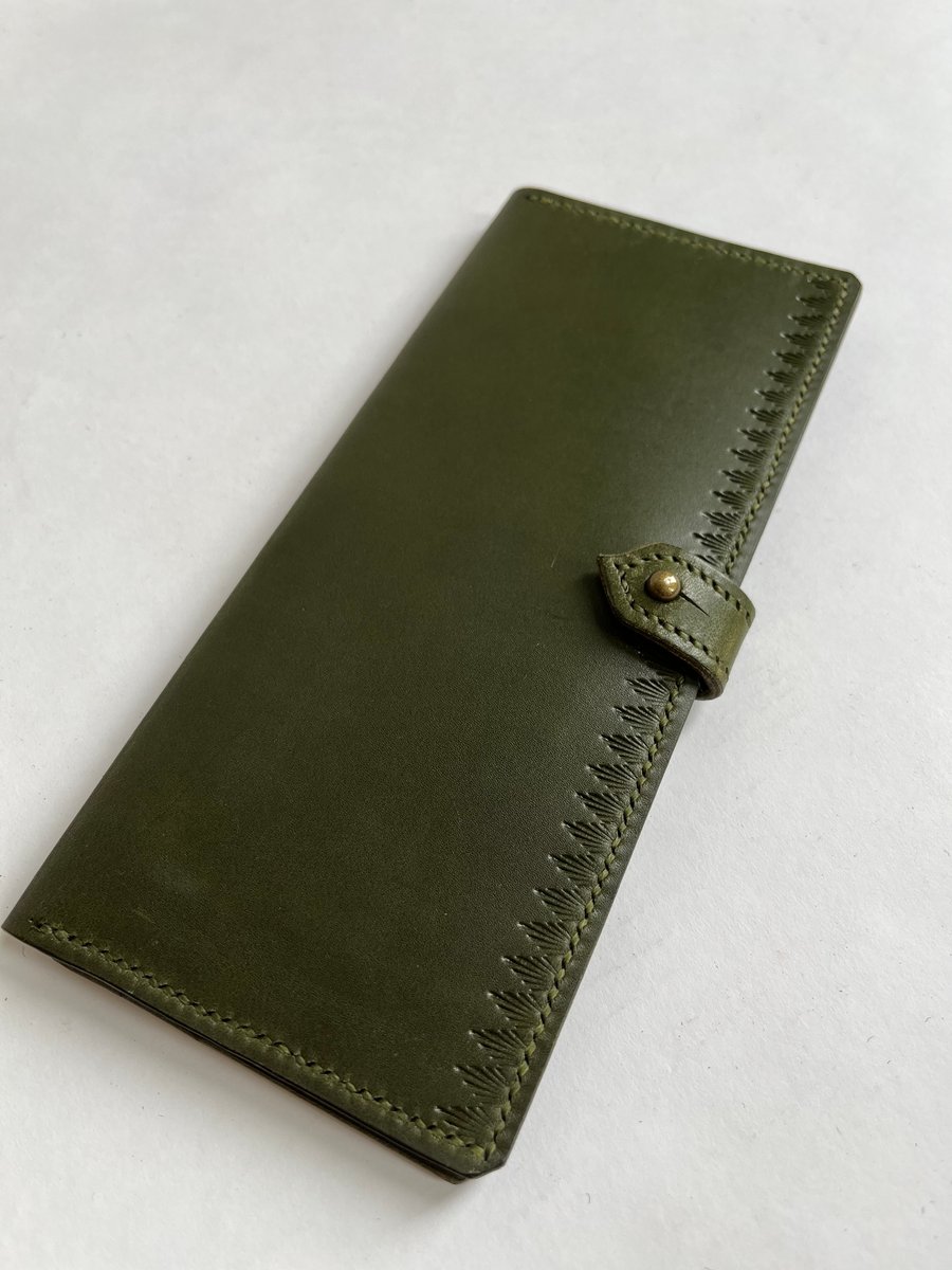Image of Olive Buttero Long Wallet
