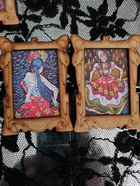 Image 2 of LAS CHICAS WOOD Print MAGNETS 