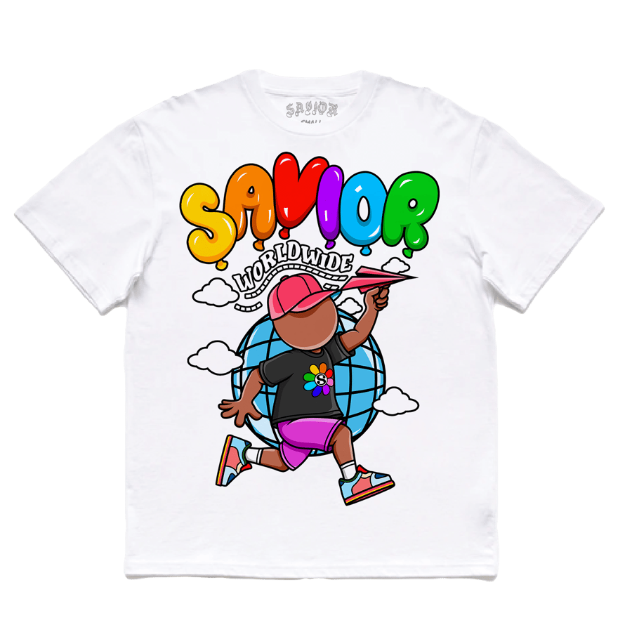 Image of SAVIOR WORLDWIDE BALOON TEE WHITE 