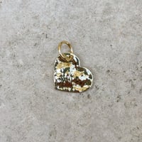 Charms COEUR martelé