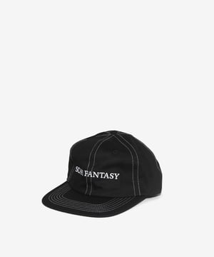 Image of SCI-FI FANTASY_FLAT LOGO HAT :::BLACK:::