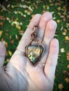 large triangle labradorite necklace