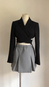 Cross Over Suit Jacket and Dogtooth Skirt