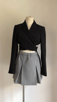 Image 3 of Cross Over Suit Jacket and Dogtooth Skirt