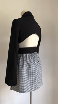 Image 2 of Cross Over Suit Jacket and Dogtooth Skirt