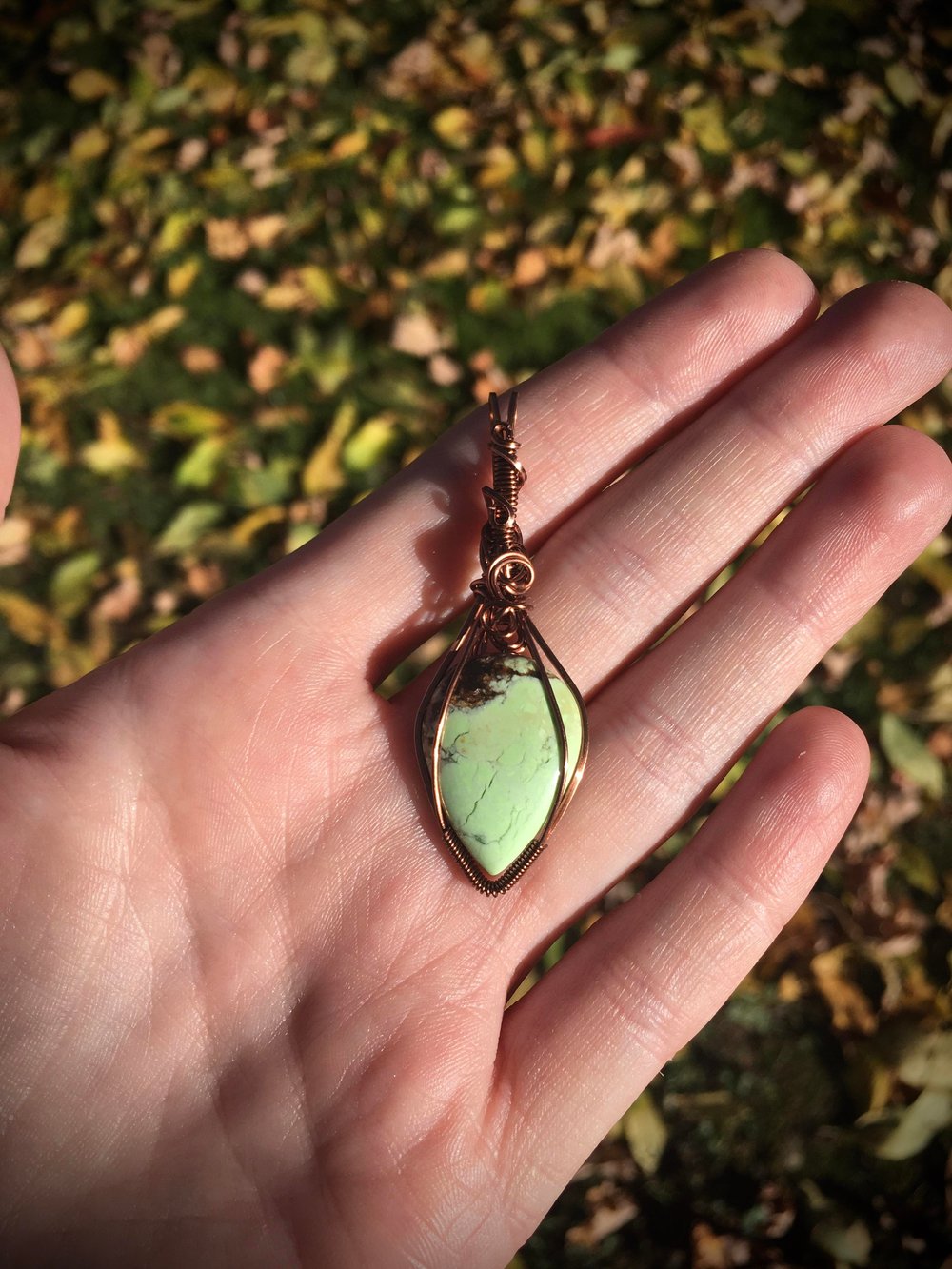 lemon chrysoprase necklace