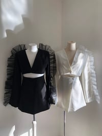 Image 2 of Frill Black Two Piece Suit 