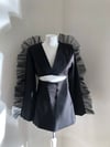 Frill Black Two Piece Suit 