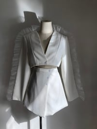 Image 3 of White Frill Two Piece Suit 