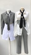 Dogtooth Matching Trousers and Belt
