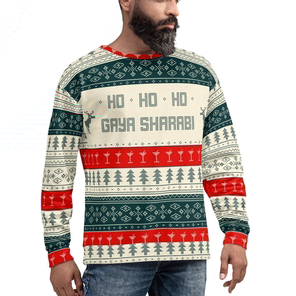 Image of NEW All-Over Ho Ho Ho Gaya Sharabi Cream