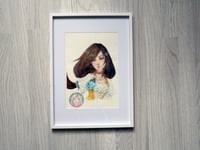 Image 1 of ORIGINAL PAINTING Princess Garnet FFIX watercolour portrait